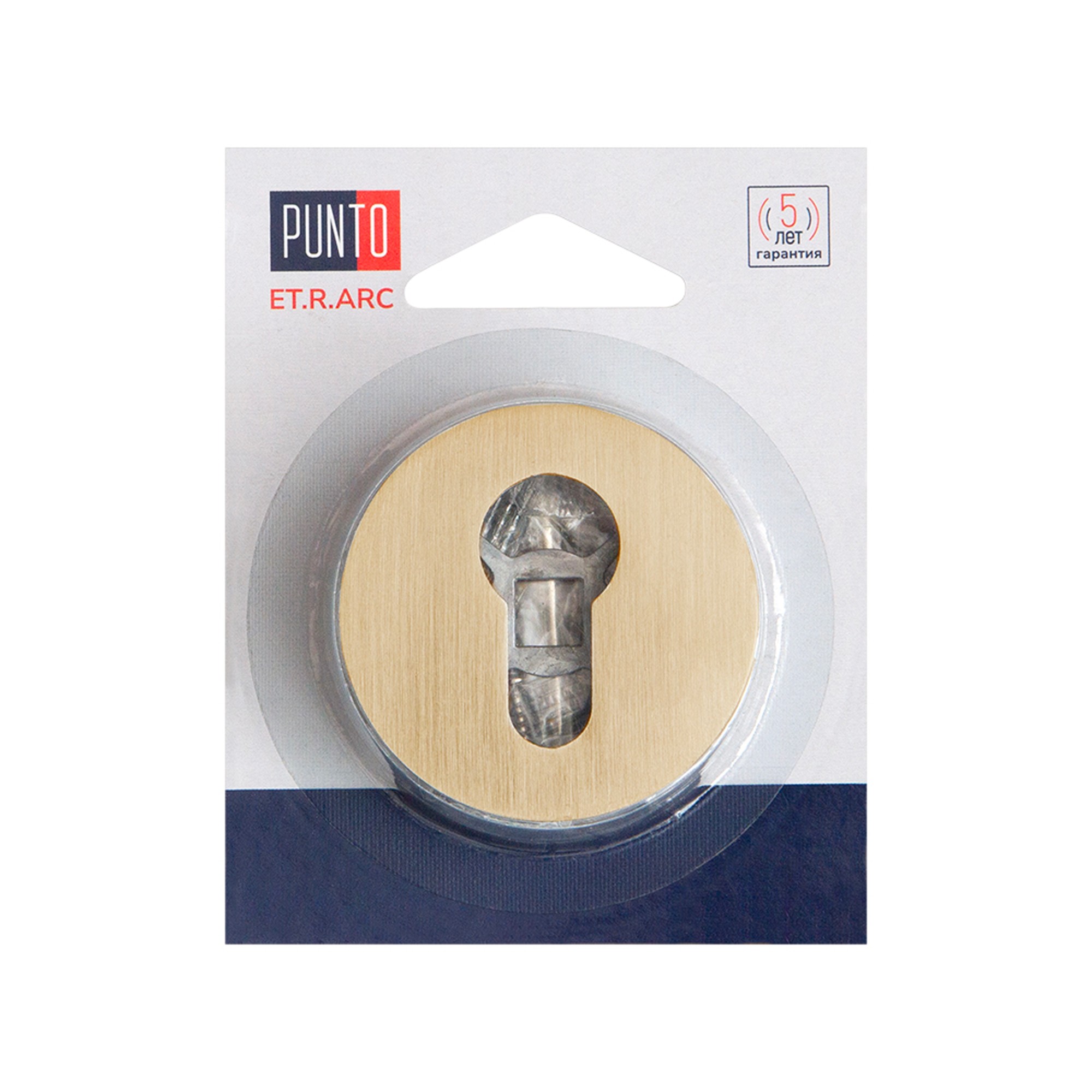 Накладка Punto (Пунто) под цилиндр ET.R.ARC.R52 (ET ARC) SSG-39 сатин.золото 