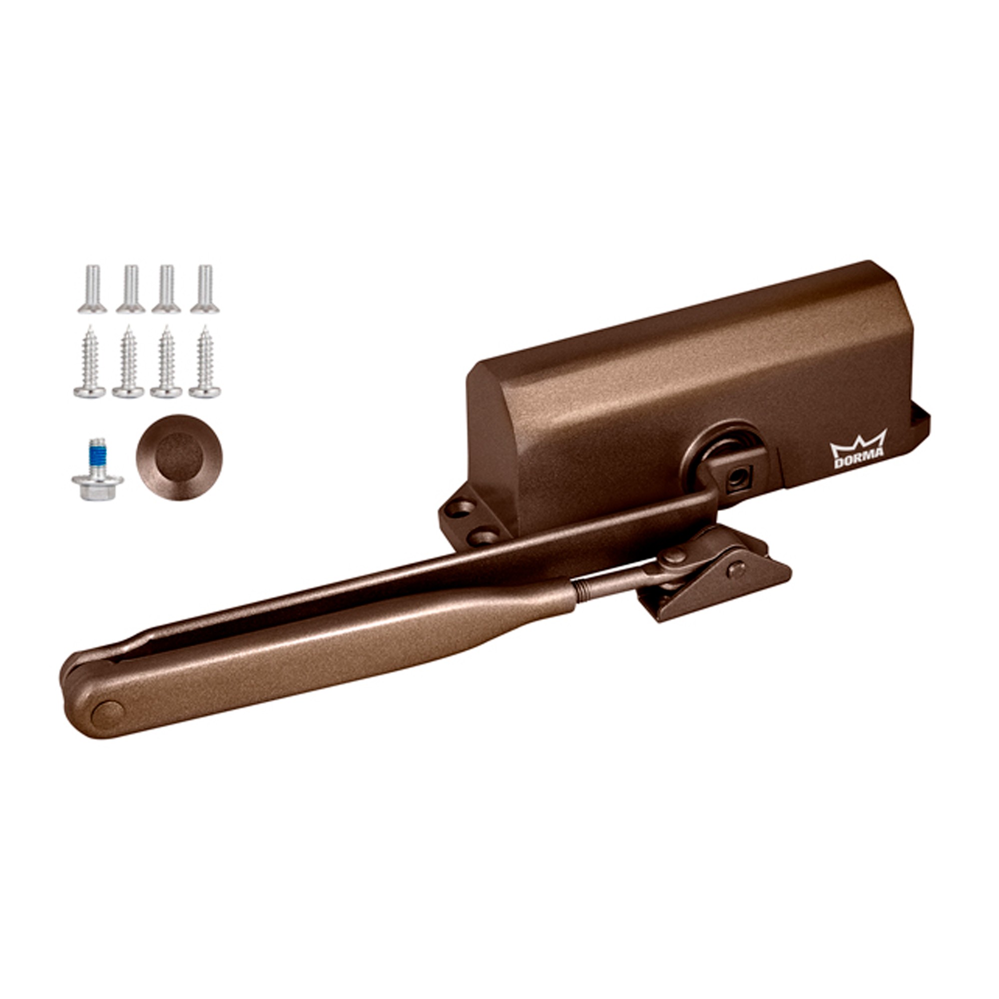 Доводчик Dorma (Дорма) дверной TS 77 EN3, с рычажной тягой, коричневый 
