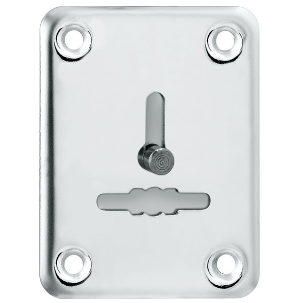 Декоративная Punto (Пунто) накладка ESC081/1-SS (нержавейка) на сув. замок со шторкой (1 шт.) тех.упак. 