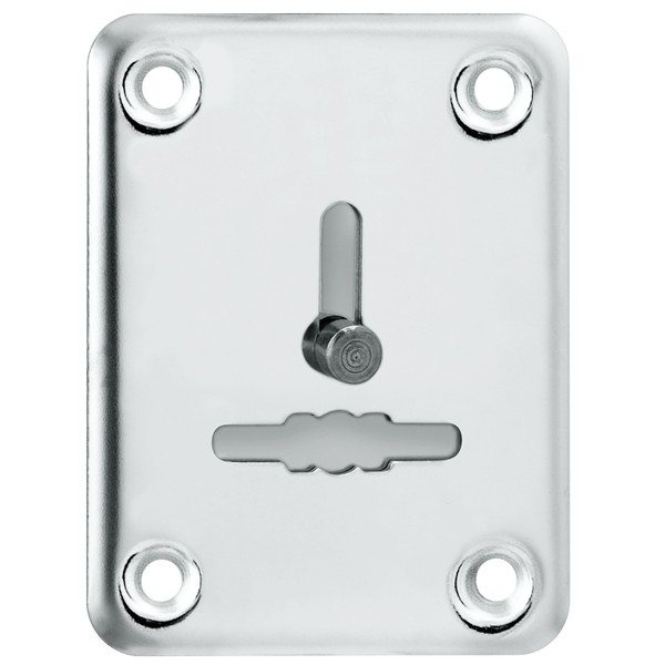 Декоративная Punto (Пунто) накладка ESC081/1-SS (нержавейка) на сув. замок со шторкой (1 шт.) тех.упак. 