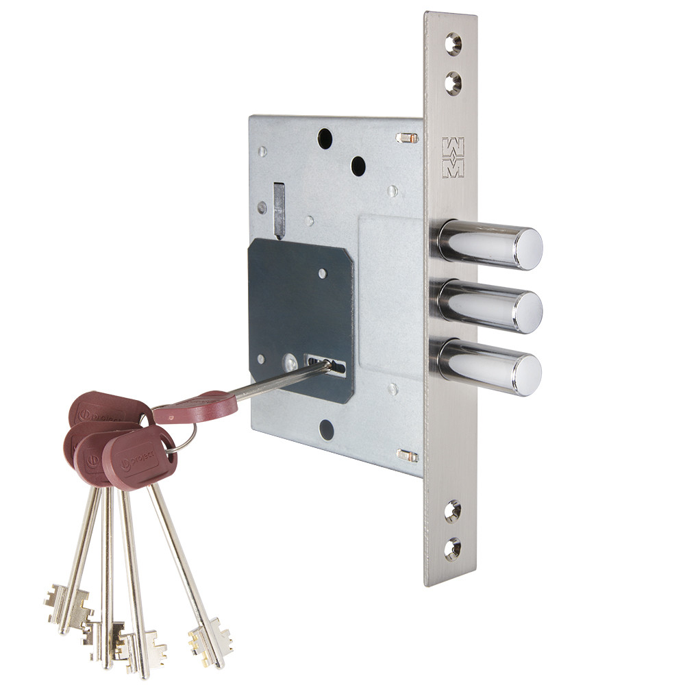 Замок Mottura (Моттура) врезной сувальдный Project DP25.170, ключ 50 мм 