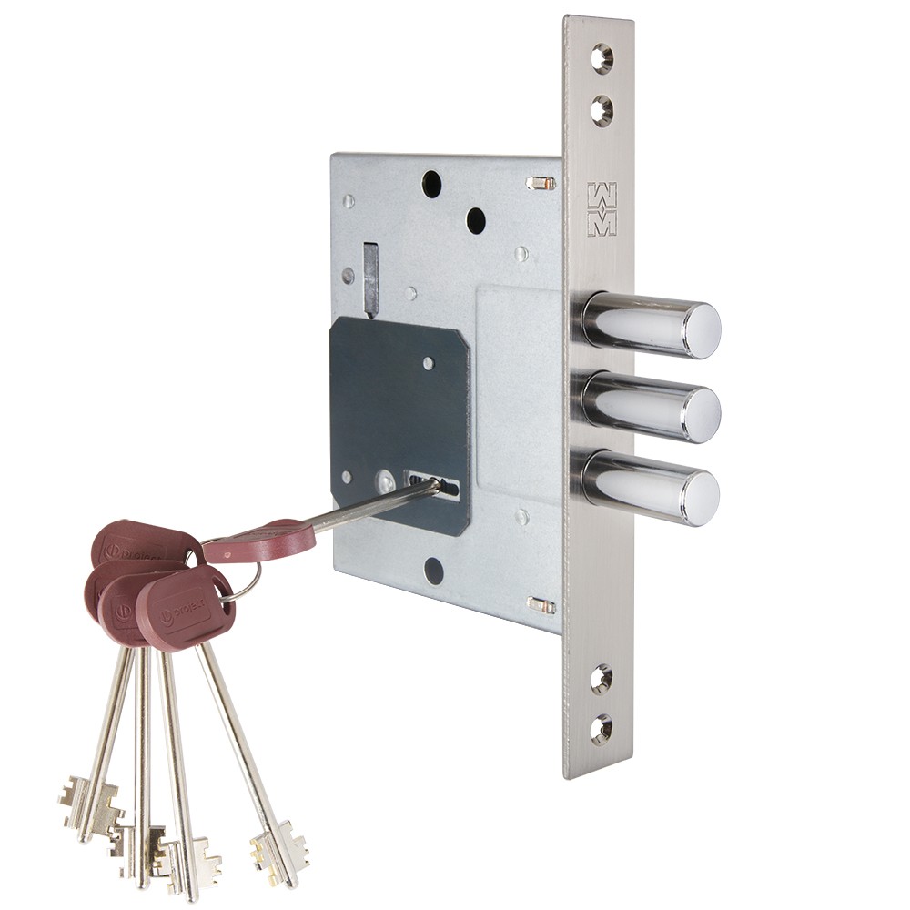 Замок Mottura (Моттура) врезной сувальдный Project DP25.170, ключ 50 мм 