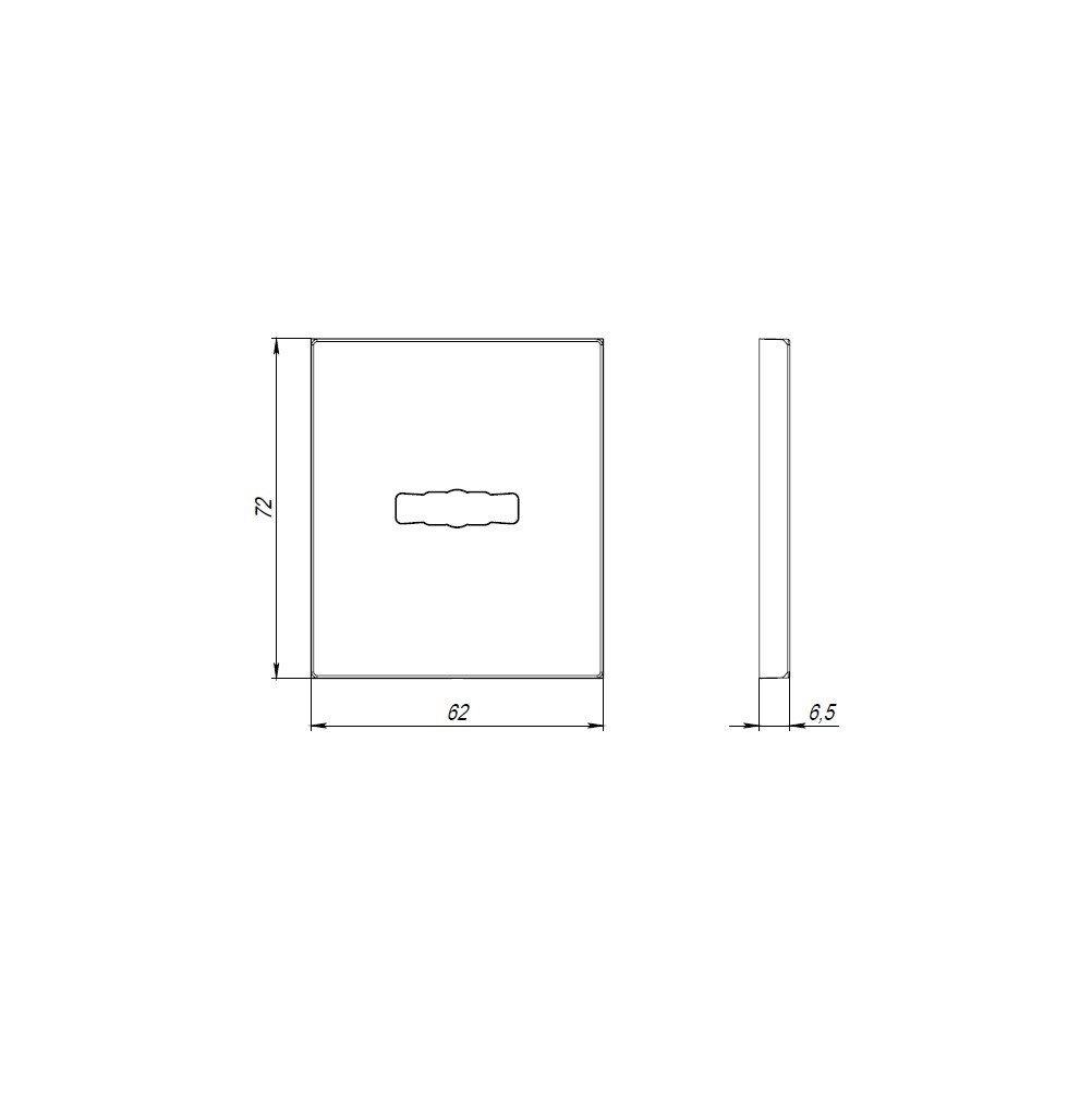 Накладка Armadillo (Армадилло) на сувальдный замок ESC.S-auto.USS/K (PS Protector/USS) CP хром 