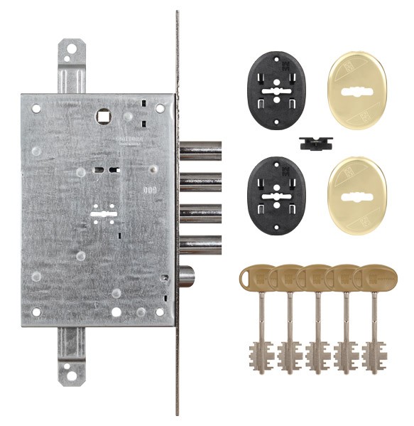 Замок Mottura (Моттура) врезной сувальдный с защёлкой 52.771 (универсальный), без накл. Замок Mottura (Моттура) врезной сувальдный с защёлкой 52.771 (универсальный), без накл.