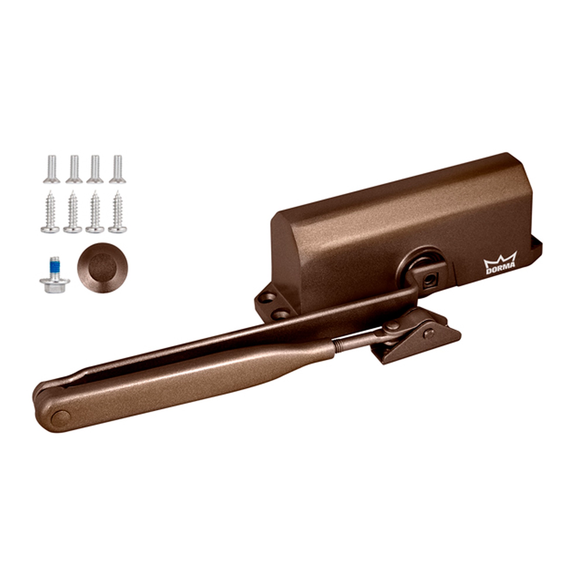 Доводчик Dorma (Дорма) дверной TS 77 EN4, с рычажной тягой, коричневый 