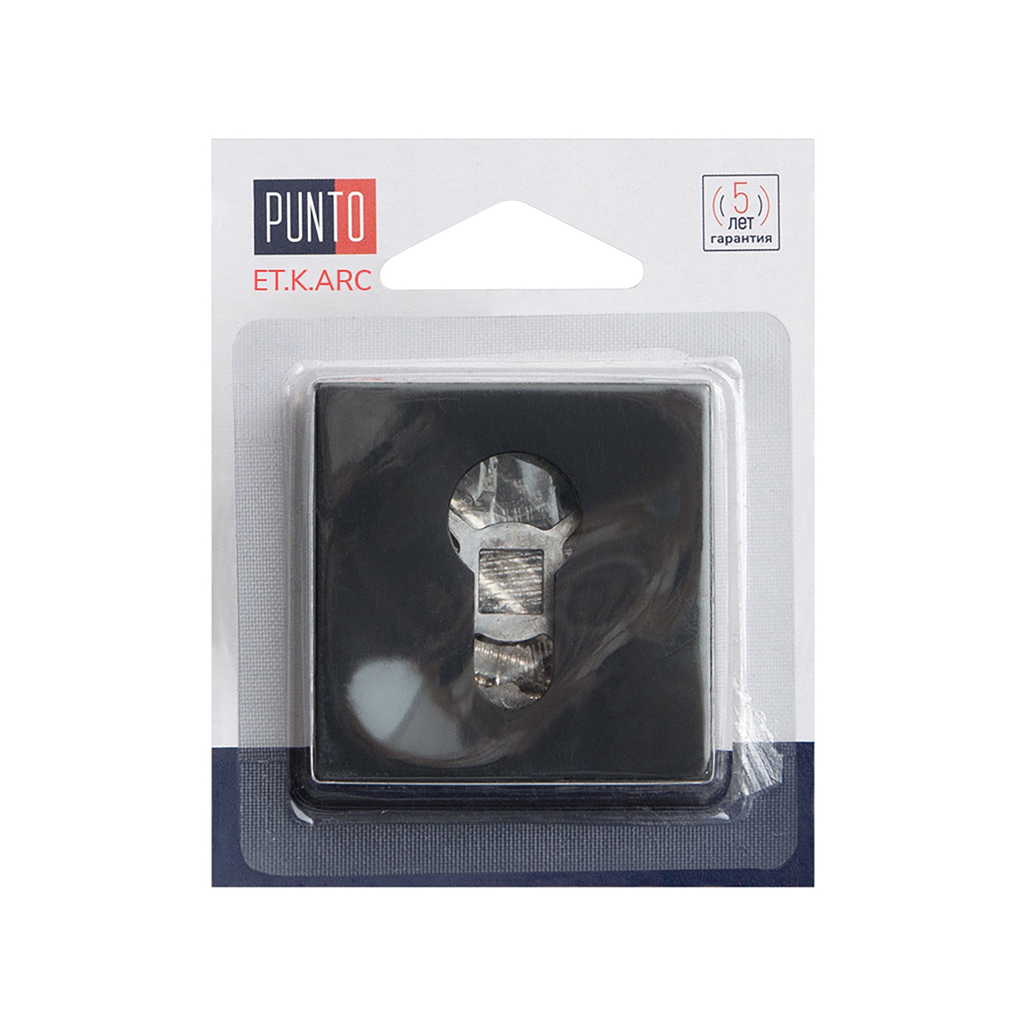 Накладка Punto (Пунто) под цилиндр ET.K.ARC.Q52 (ET ARC) BL-24 черный Накладка Punto (Пунто) под цилиндр ET.K.ARC.Q52 (ET ARC) BL-24 черный