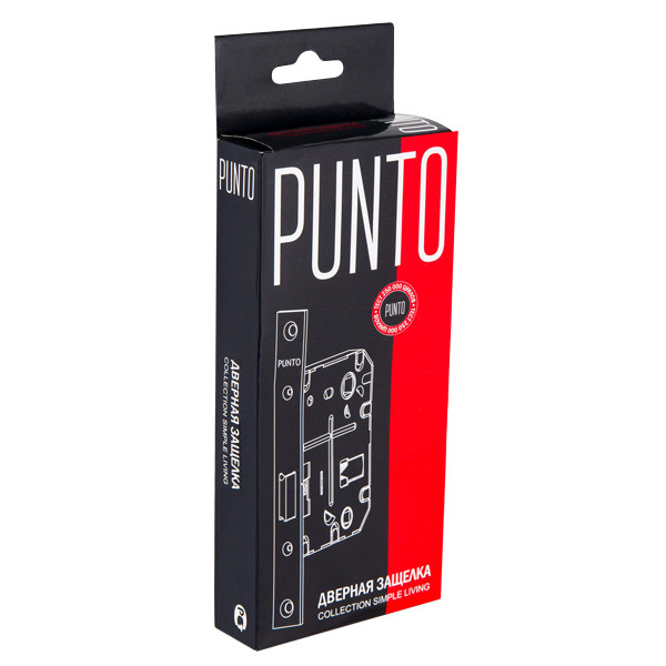 Защелка Punto (Пунто) врезная METL72-50 ( L72-50) BL черный 