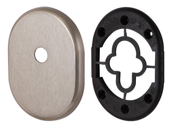 Декоративная накладка Armadillo (Армадилло) на цилиндр со штоком BK-DEC (ATC Protector 1) SN-3 Матовый никель 