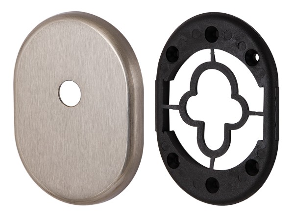 Декоративная накладка Armadillo (Армадилло) на цилиндр со штоком BK-DEC (ATC Protector 1) SN-3 Матовый никель 