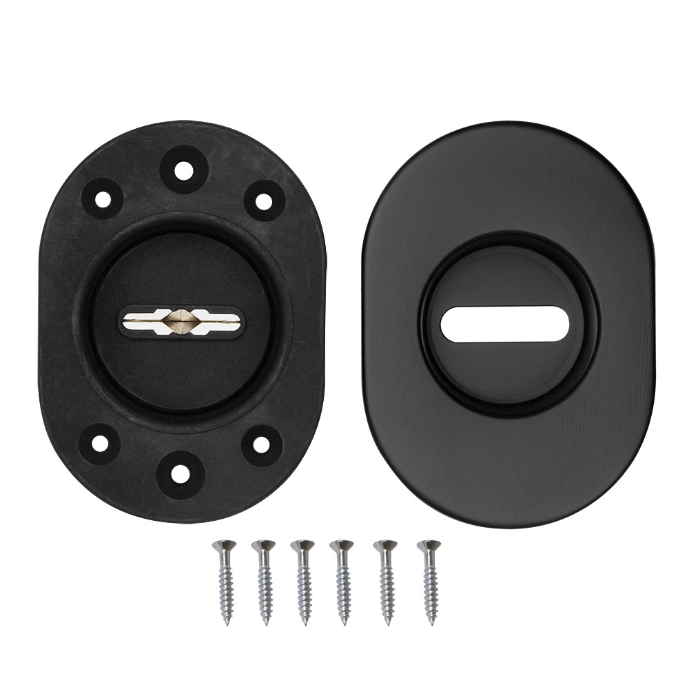 Накладка Fuaro (Фуаро) на сувальдный замок ESC.S-auto.RLR/U/R.477 BL-24 черный (1шт.) 