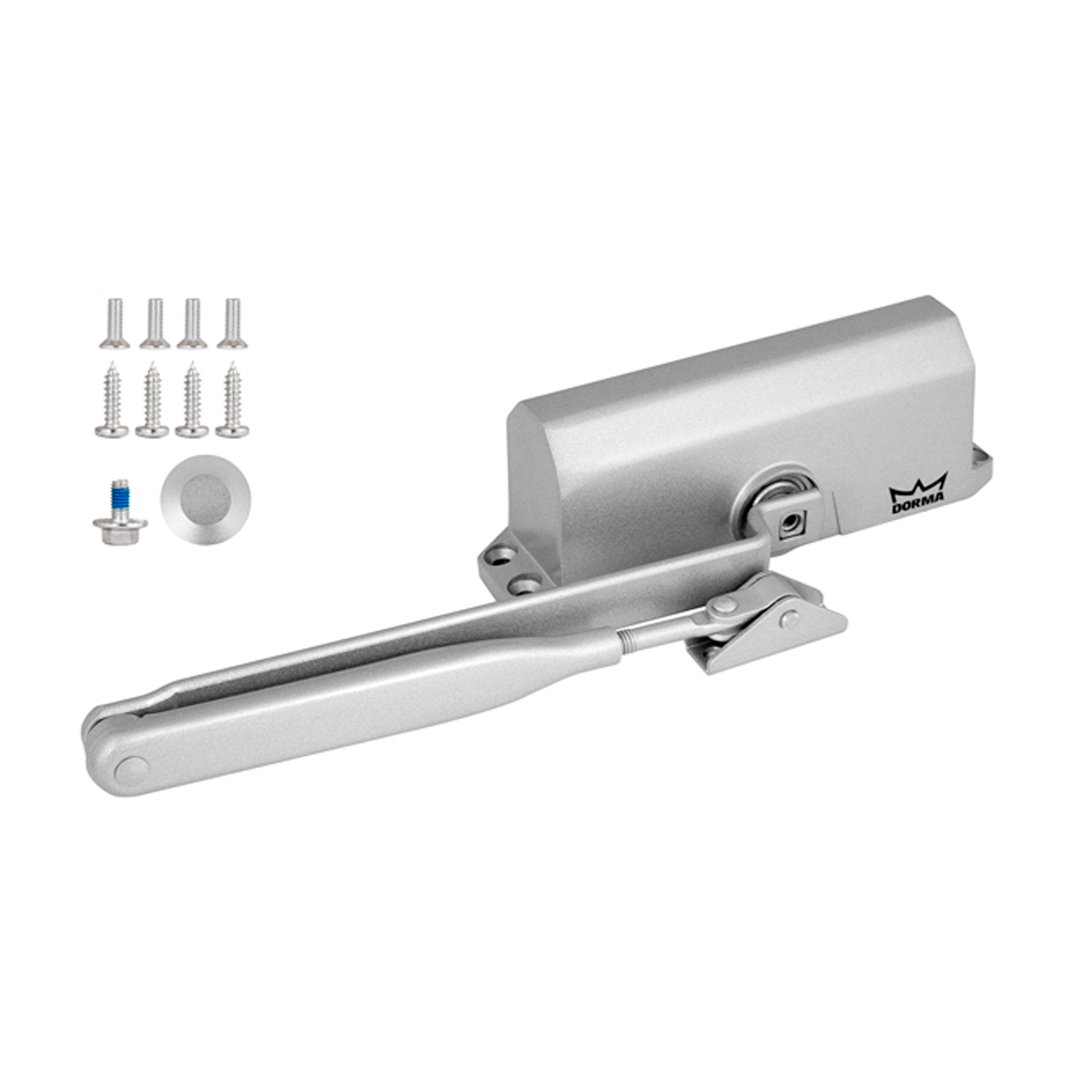 Доводчик Dorma (Дорма) дверной TS 77 EN3, с рычажной тягой, серый Доводчик Dorma (Дорма) дверной TS 77 EN3, с рычажной тягой, серый