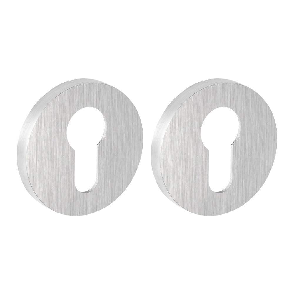 Накладка Fuaro (Фуаро) на цилиндр ET.R.SLR52 SSC-16 сатинированный хром 