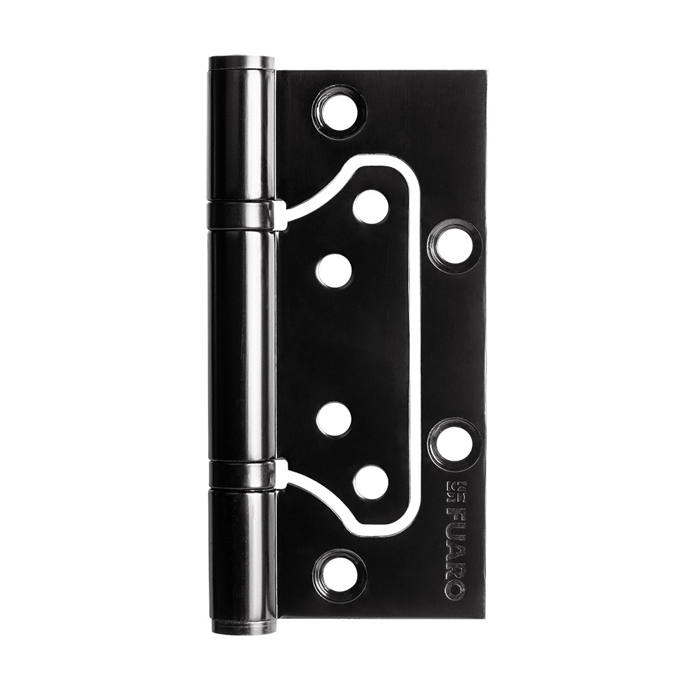 Петля Fuaro (Фуаро) из нержавейки универсальная без врезки IN4500W INOX 304 BL (500-2BB 100x2,5) черный 