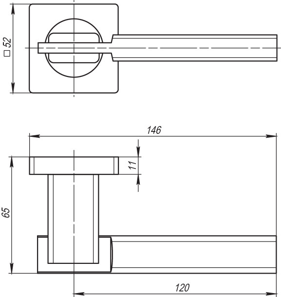 Ручка Armadillo (Армадилло) раздельная K.SQ52.TRINITY (TRINITY SQ005) SN/CP-3 матовый никель/хром Ручка Armadillo (Армадилло) раздельная K.SQ52.TRINITY (TRINITY SQ005) SN/CP-3 матовый никель/хром