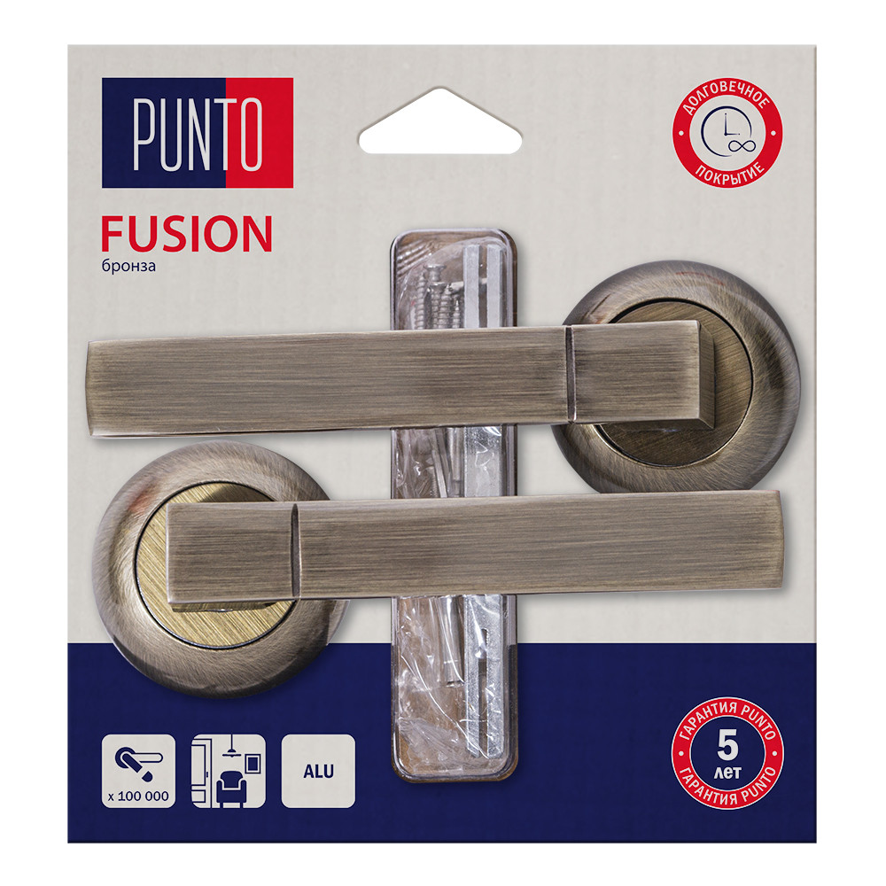 Ручка Punto (Пунто) раздельная LM/A R.TL54.FUSION/HD ABG-6 бронза 