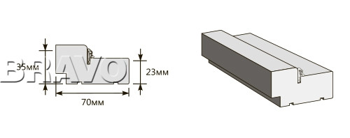 Коробка 2100*70*35 Ч-40 (у,п) 