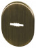 Накладка Fuaro (Фуаро) на сувальдный замок ESC.S.SF/OV.475 (ESC 475) AB зелёная бронза 