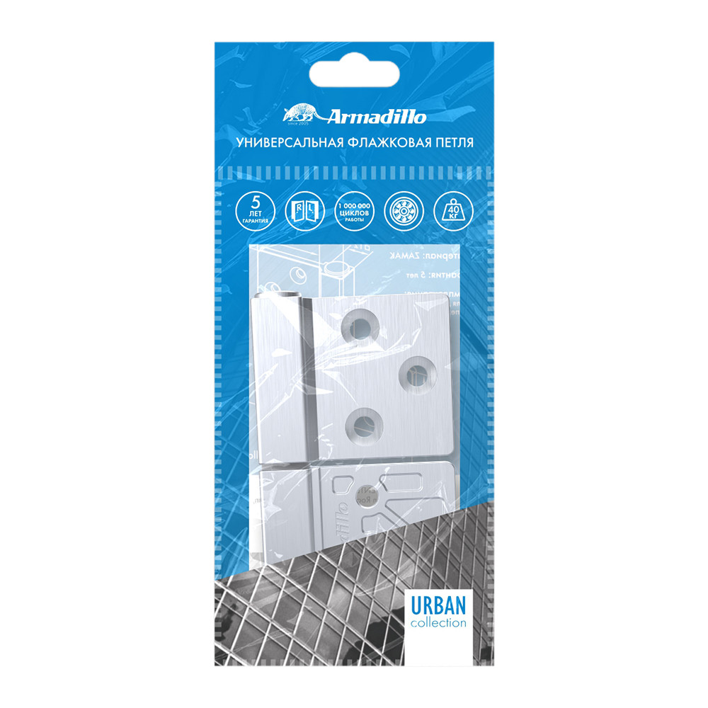 Петля Armadillo (Армадилло) универсальная флажковая FL.IN3800.US BL черный Петля Armadillo (Армадилло) универсальная флажковая FL.IN3800.US BL черный