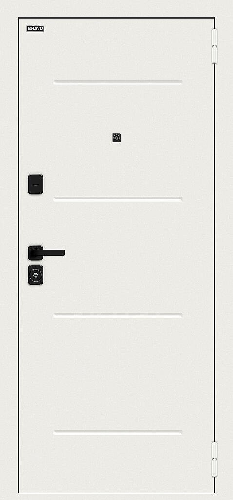 Аура/SBlack Шагрень белая/White Silk