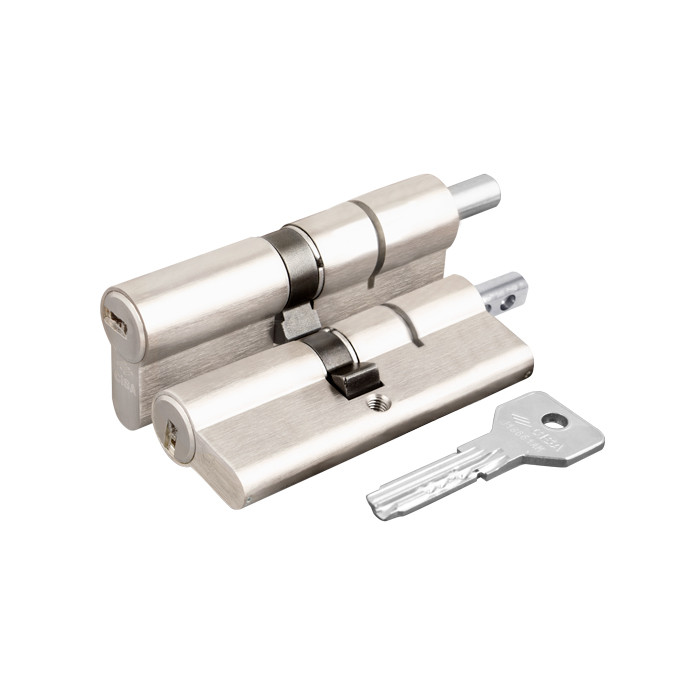 Цилиндровый механизм Cisa (Чиза) под вертушку ASIX OE302-89.12 (110 мм/55+10+45), НИКЕЛЬ 