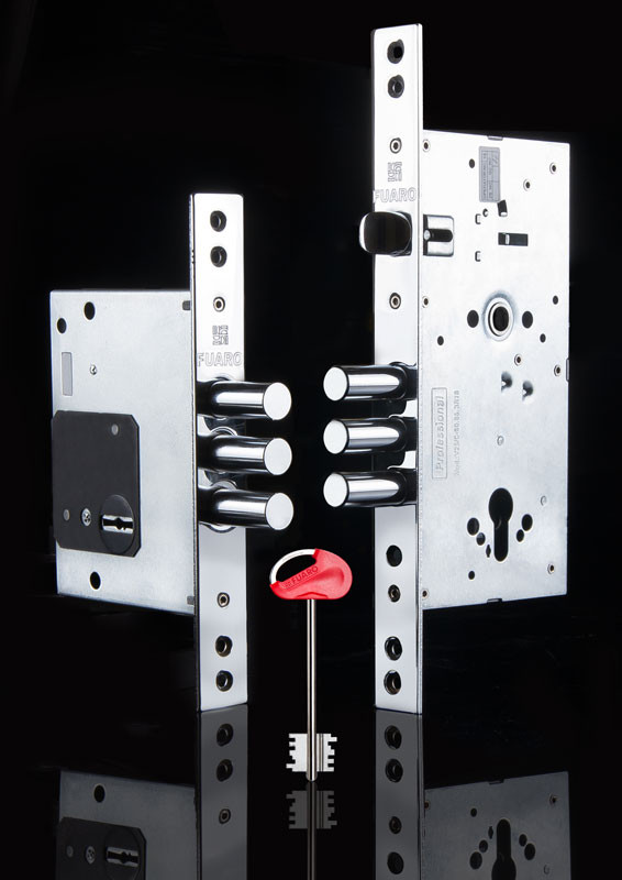 Замок Fuaro (Фуаро) врезной сувальдный MDV25/S-60.00.3R16 4key 
