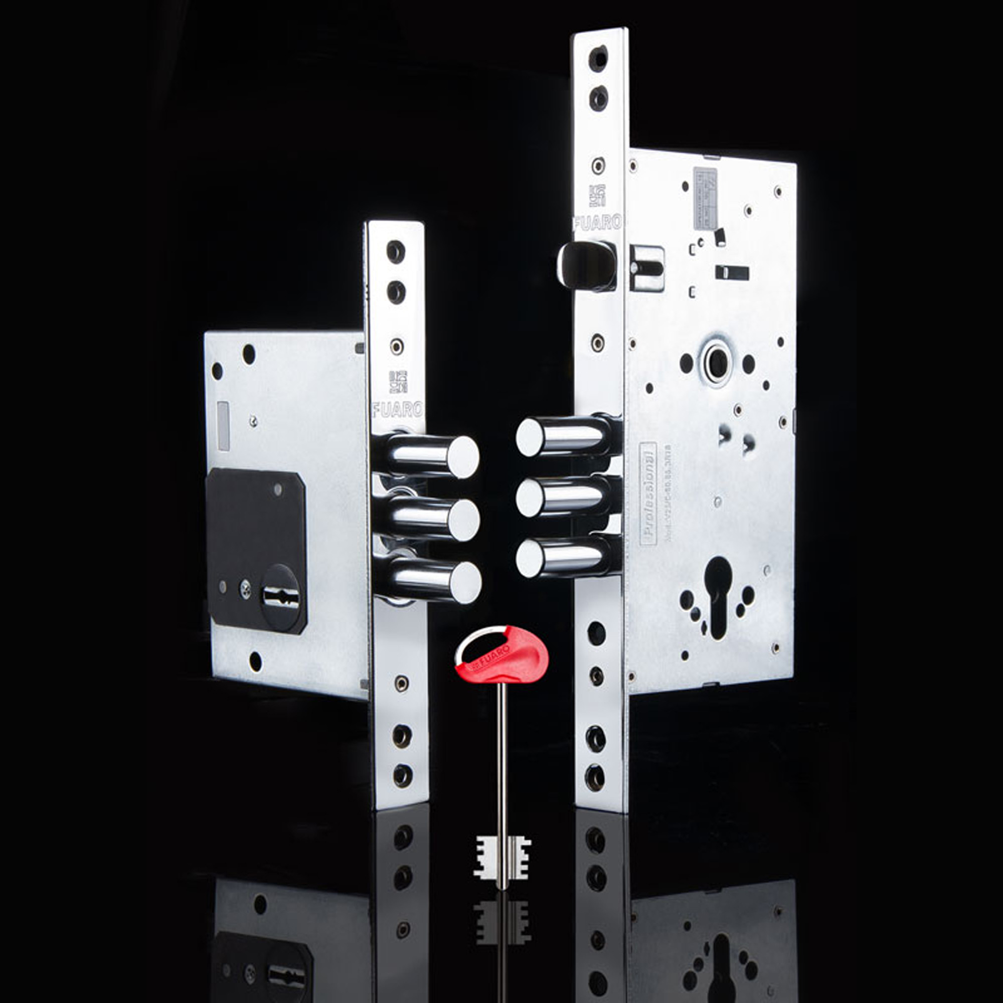 Замок Fuaro (Фуаро) врезной сувальдный MDV25/S-60.00.3R16 4key 