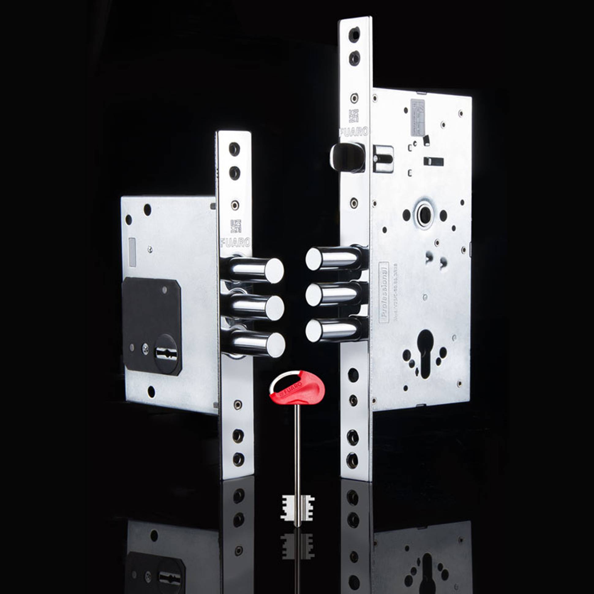 Замок Fuaro (Фуаро) врезной сувальдный MDV25/S-60.00.3R16 4key 