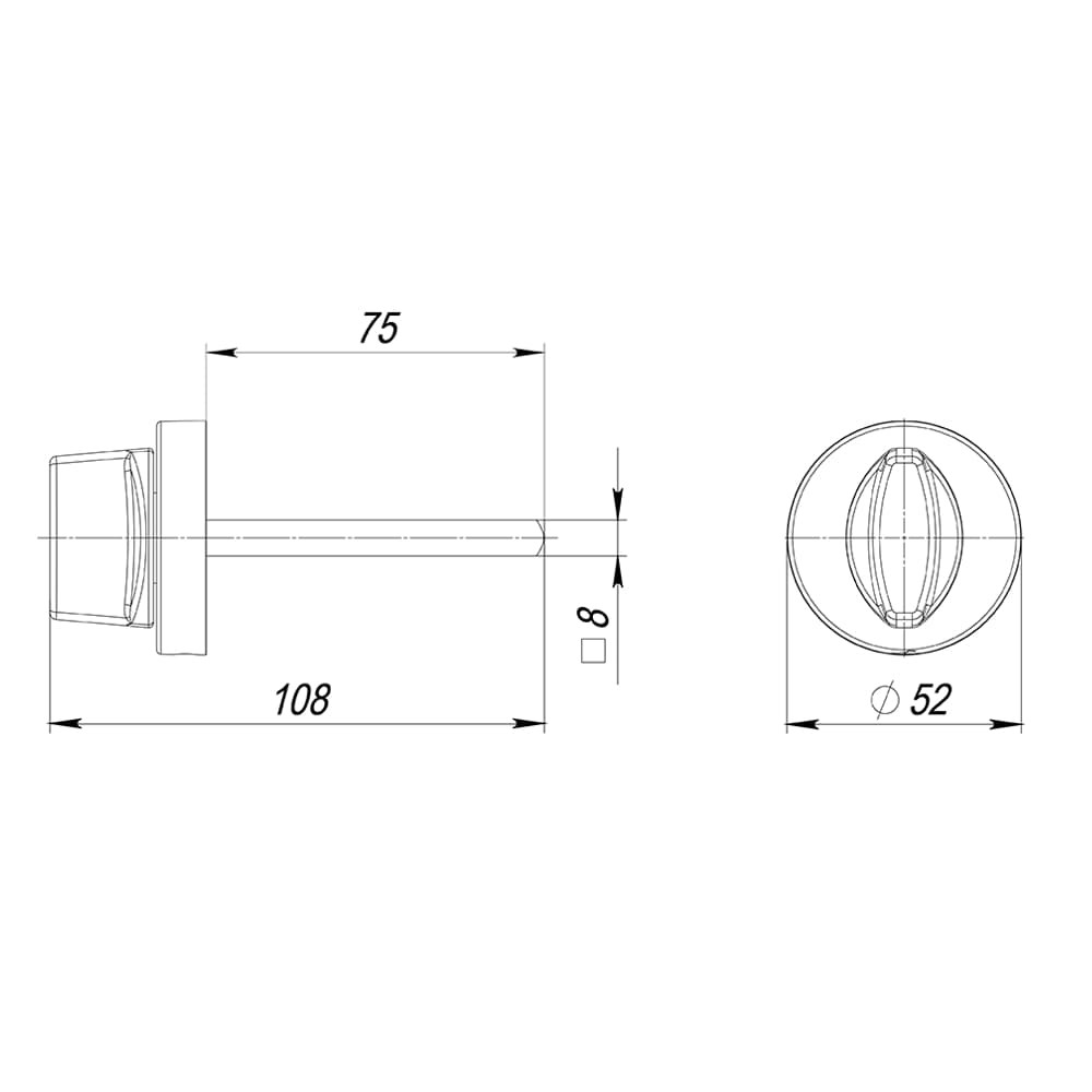 Ручка Armadillo (Армадилло) поворотная BKW8.R.URB52 (BKW8/URB) MWSC-33 итальянский тисненый 