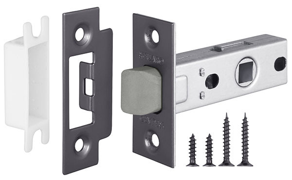 Защелка Fuaro (Фуаро) врезная PLASTP12-45-25 GR графит 