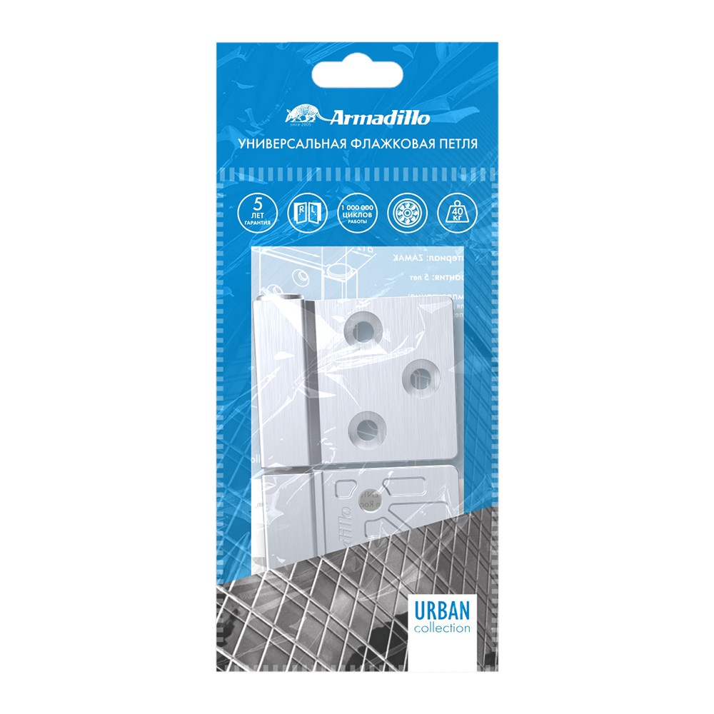 Петля Armadillo (Армадилло) универсальная флажковая FL.IN3800.US MWSC-33 итальянский тисненый Петля Armadillo (Армадилло) универсальная флажковая FL.IN3800.US MWSC-33 итальянский тисненый