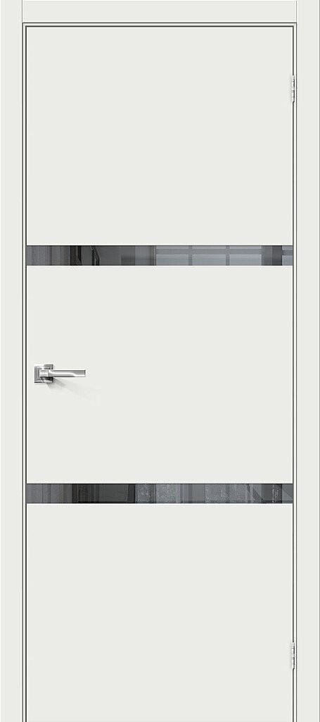 Браво-2.55.П (ПО) Mirox Grey | White Matt