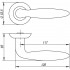 Ручка Punto (Пунто) раздельная R.TL54.BASIS (BASIS TL) SN/CP-3 матовый никель/хром