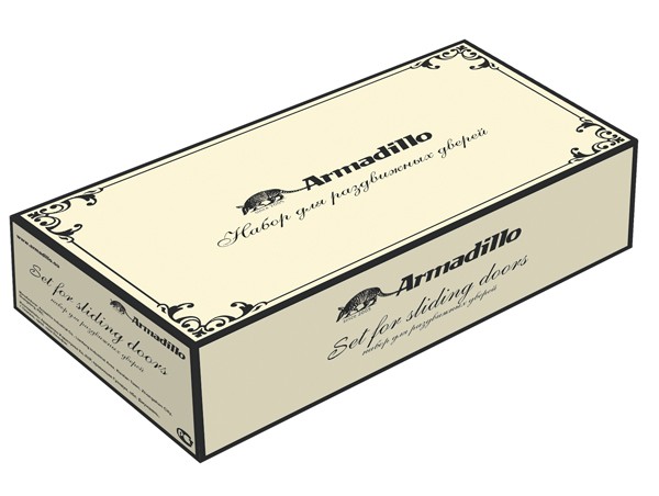 Ручка Armadillo (Армадилло) для раздвижных дверей SH.CL152.010 (SH010/CL) GOLD-24 золото 24К 