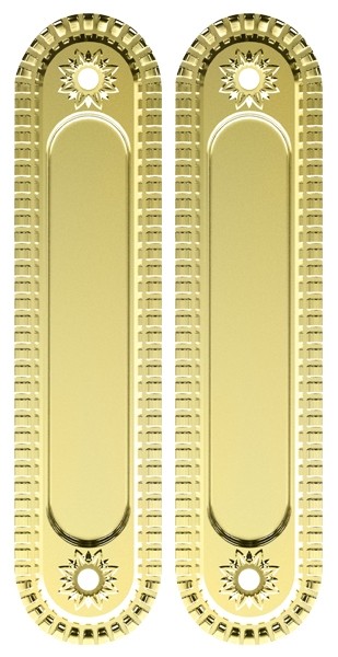 Ручка Armadillo (Армадилло) для раздвижных дверей SH.CL152.010 (SH010/CL) GOLD-24 золото 24К 