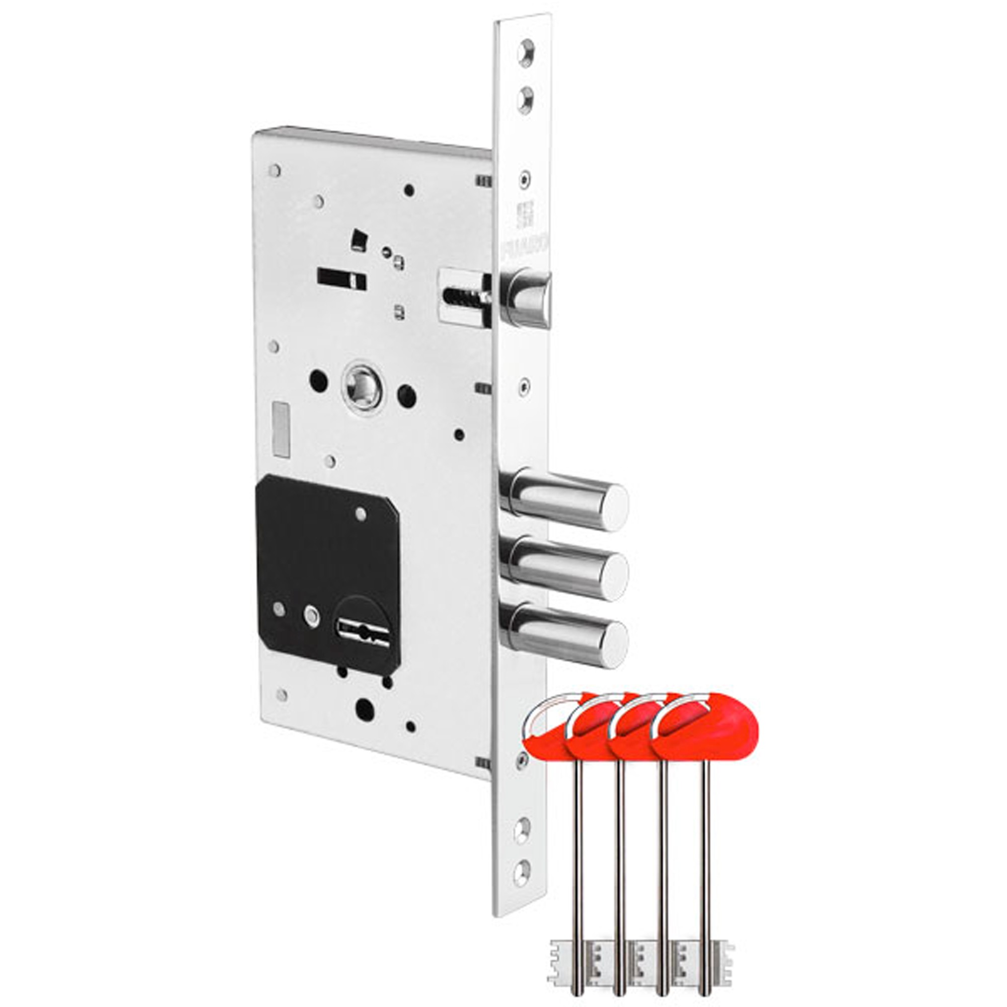 Замок Fuaro (Фуаро) врезной сувальдный MDV25/S-60.85.3R16 4key 