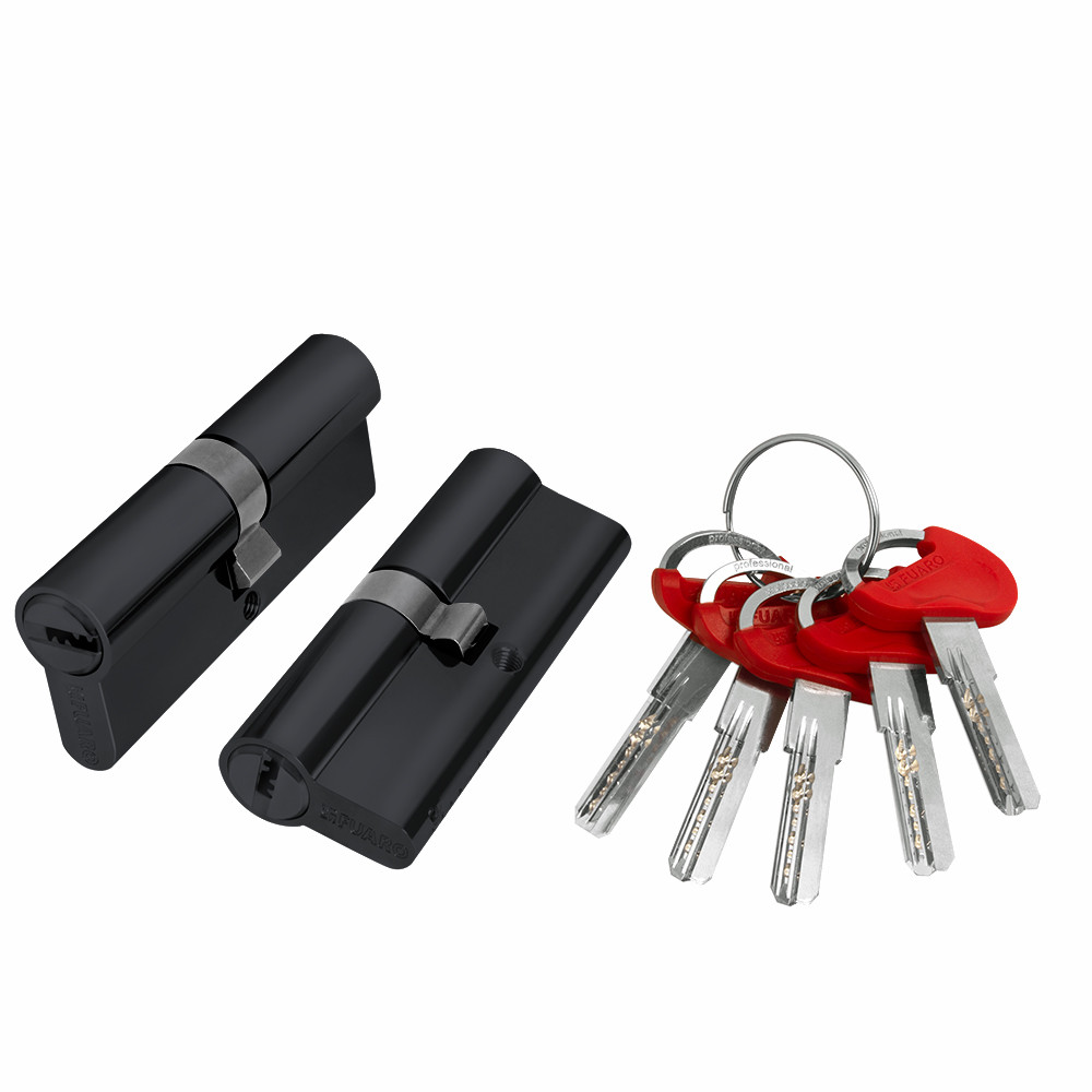 Цилиндровый Fuaro (Фуаро) механизм (D-PRO500/70) D-PRO5000Key70(30+10+30) BL черный 5Key 