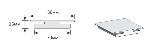 Соединительный элемент 2050*86*16 
