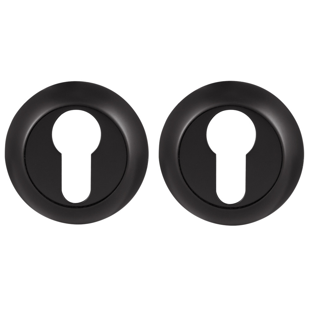 Накладка Ajax (Аякс) под цилиндр ET.R.JR54 (ET JR) BL-24 черный 