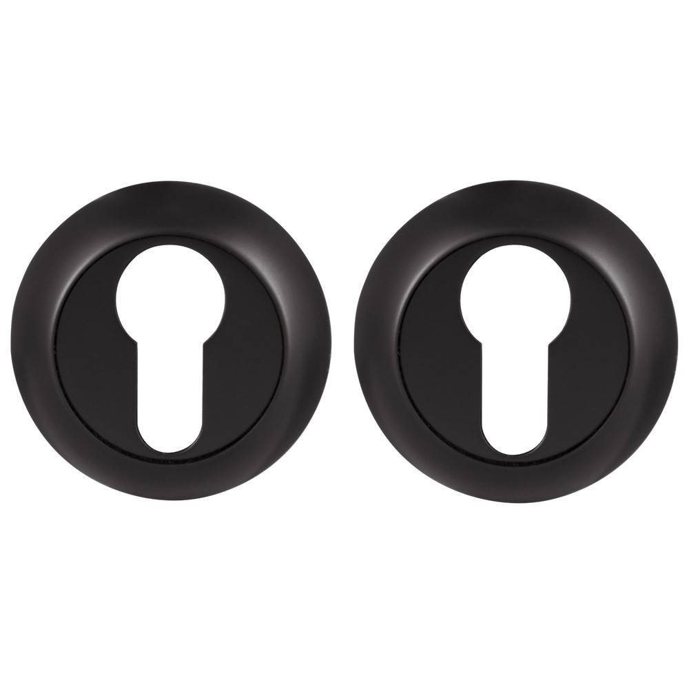 Накладка Ajax (Аякс) под цилиндр ET.R.JR54 (ET JR) BL-24 черный 