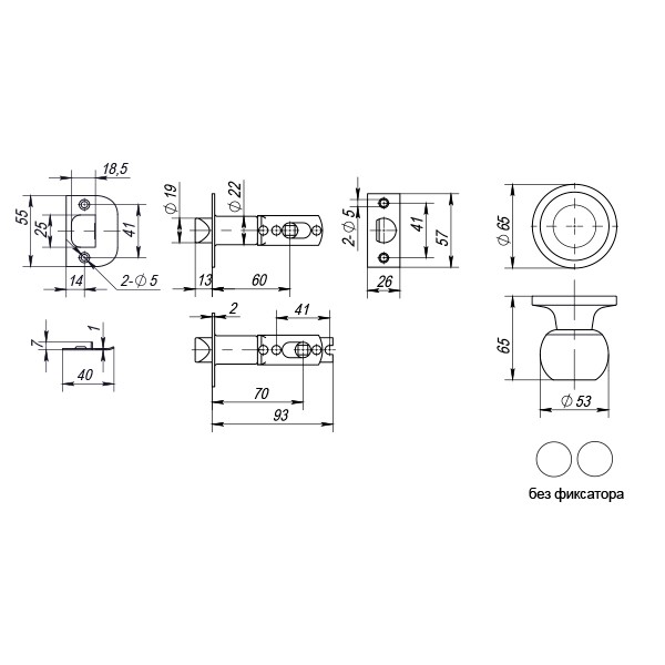 Ручка Punto (Пунто) защелка DK672 AB-PS (6072 AB-P) (без фик.) бронза Ручка Punto (Пунто) защелка DK672 AB-PS (6072 AB-P) (без фик.) бронза