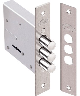 Замок Elbor (Эльбор) врезной сувальдный Кремень 1.04.07, 5 кл. /08958/ 