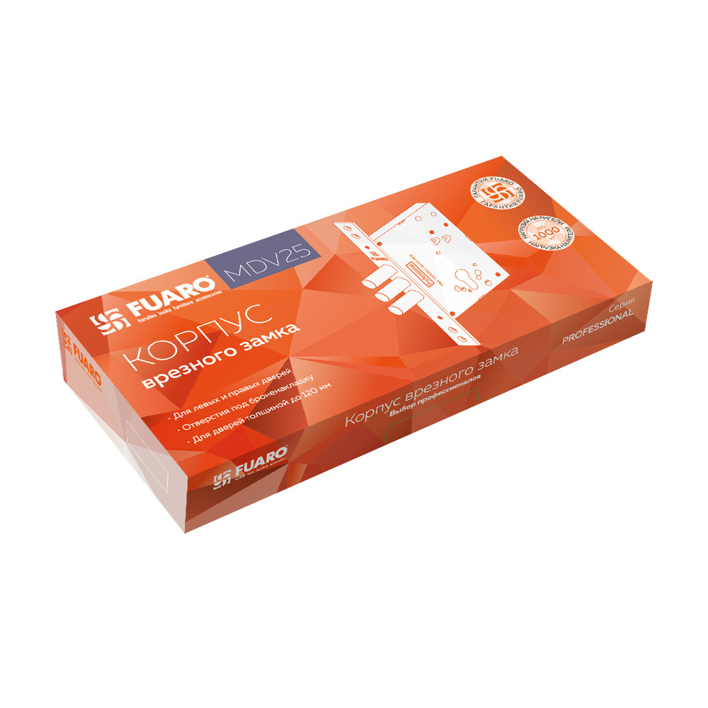 Корпус Fuaro (Фуаро) врезного замка MDV25/C-60.00.3R16 