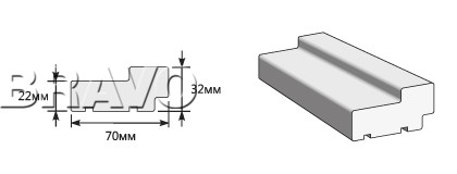 Коробка МДФ 2070*70*32 (п) 