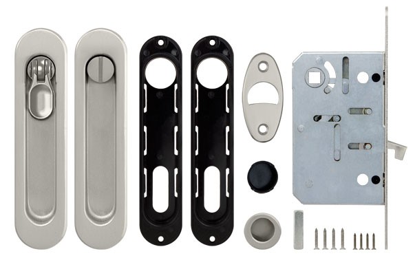 Набор Armadillo (Армадилло) для раздвижных дверей SH.LD152.KIT011-BK (SH011-BK) SN-3 матовый никель Набор Armadillo (Армадилло) для раздвижных дверей SH.LD152.KIT011-BK (SH011-BK) SN-3 матовый никель