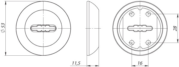 Накладка Fuaro (Фуаро) на сувальдный замок SC.R.RM54 (SC RM) CP-8 хром 