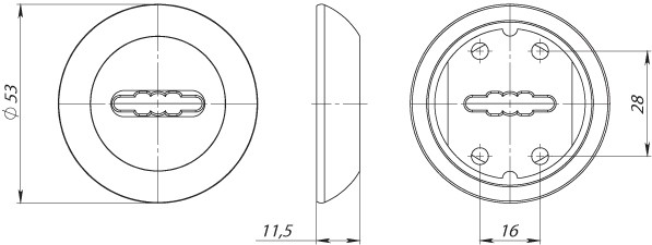 Накладка Fuaro (Фуаро) на сувальдный замок SC.R.RM54 (SC RM) CP-8 хром 
