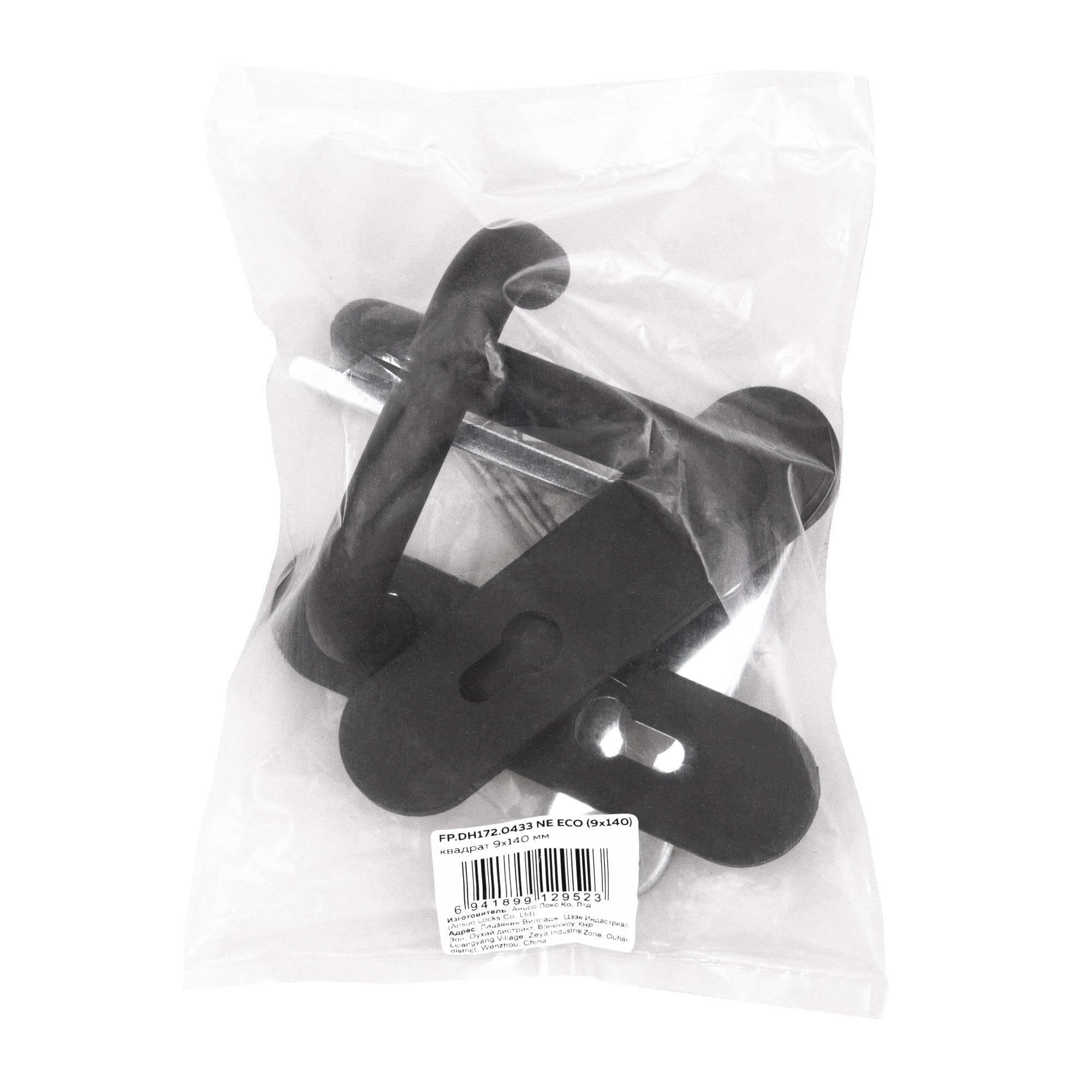 Ручка Fuaro (Фуаро) дверная FP.DH172.0433 NE (B2B) (9x140) с пружиной BL-24 черный 