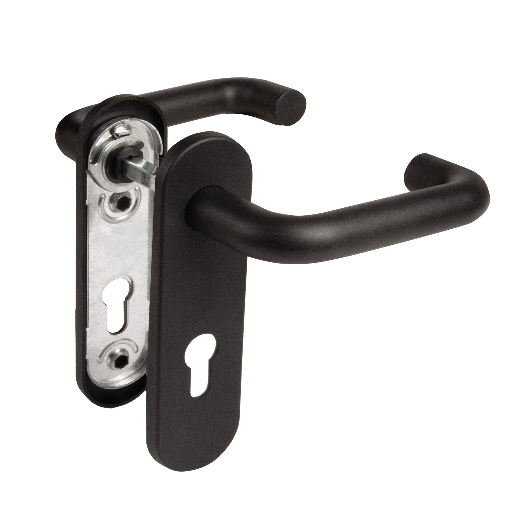 Ручка Fuaro (Фуаро) дверная FP.DH172.0433 NE (B2B) (9x140) с пружиной BL-24 черный 