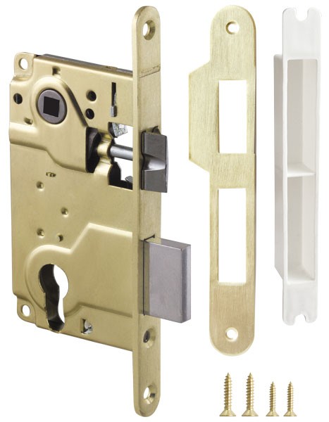 Корпус Armadillo (Армадилло) врезного замка c защёлкой METLH25-50 Box (LH 25-50) SG мат.золото 