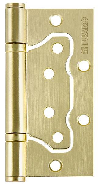 Петля Fuaro (Фуаро) универсальная без врезки IN4500W-BL SB (500-2BB/BL 100x2,5) мат. золото БЛИСТЕР 